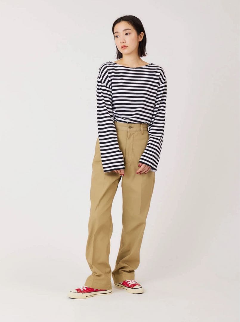 THE SHINZONE シンゾーン ウォッシュドハイウエストチノ 34