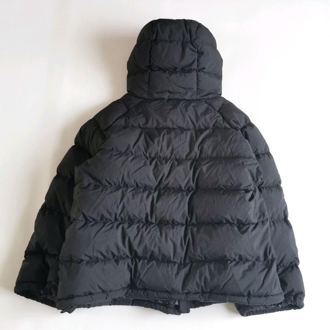 【美品✨】ジムフレックス ダウンジャケット ホワイトグース ロゴ刺繍 М 黒