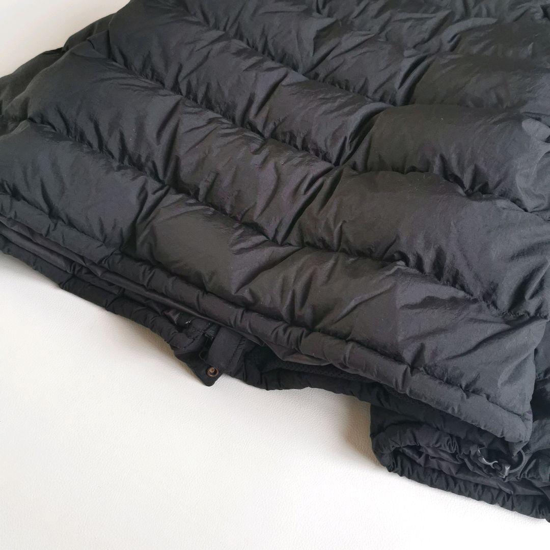 【美品✨】ジムフレックス ダウンジャケット ホワイトグース ロゴ刺繍 М 黒