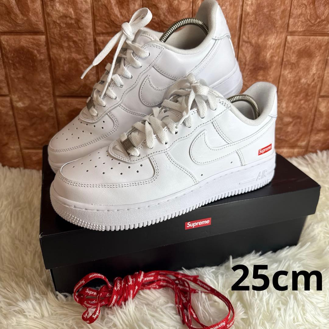 Nike Air Force 1 Supreme ホワイト シュプリーム 25