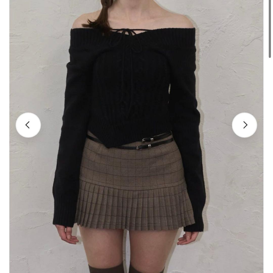 トップス yilon CABLE RIBBON KNIT