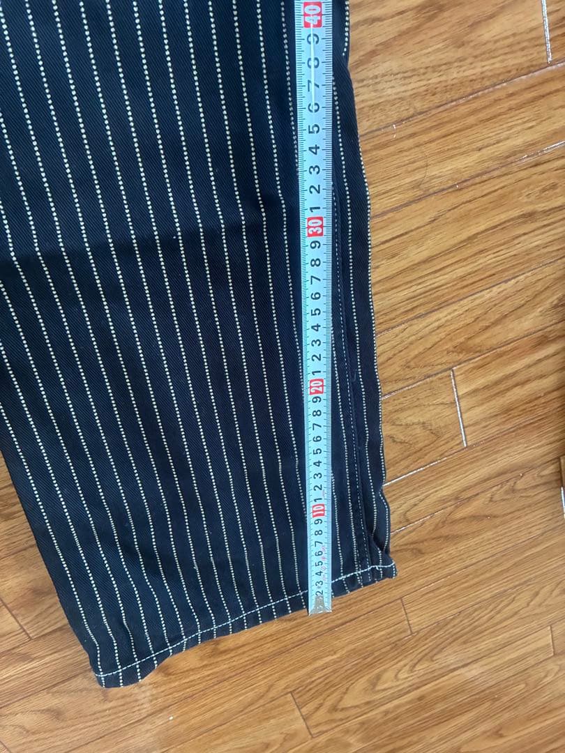 VANSON ストライプオーバーオール