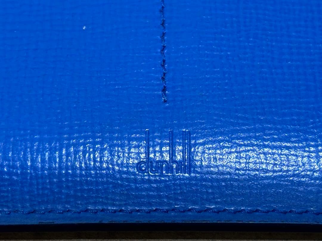 サ*ー様 ダンヒル　美品ネイビー レザー 長財布