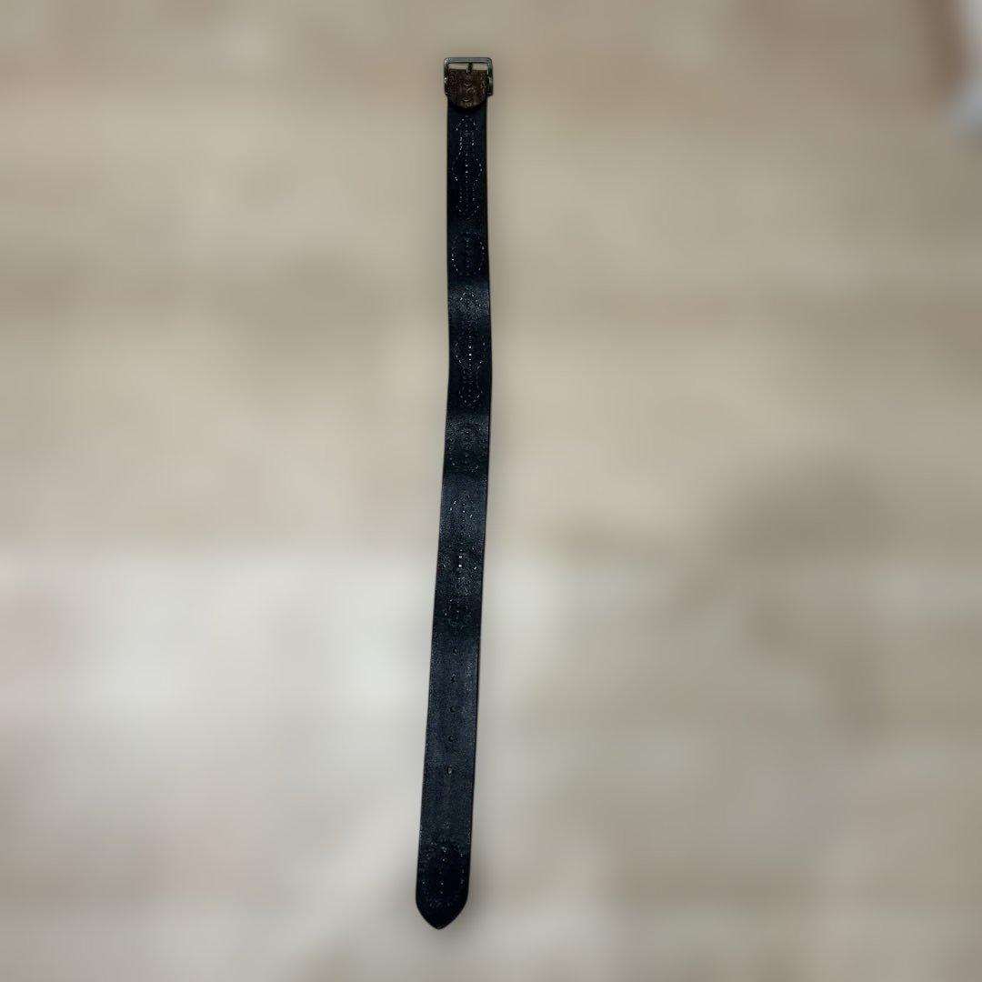 ダークブラウン 装飾ベルト