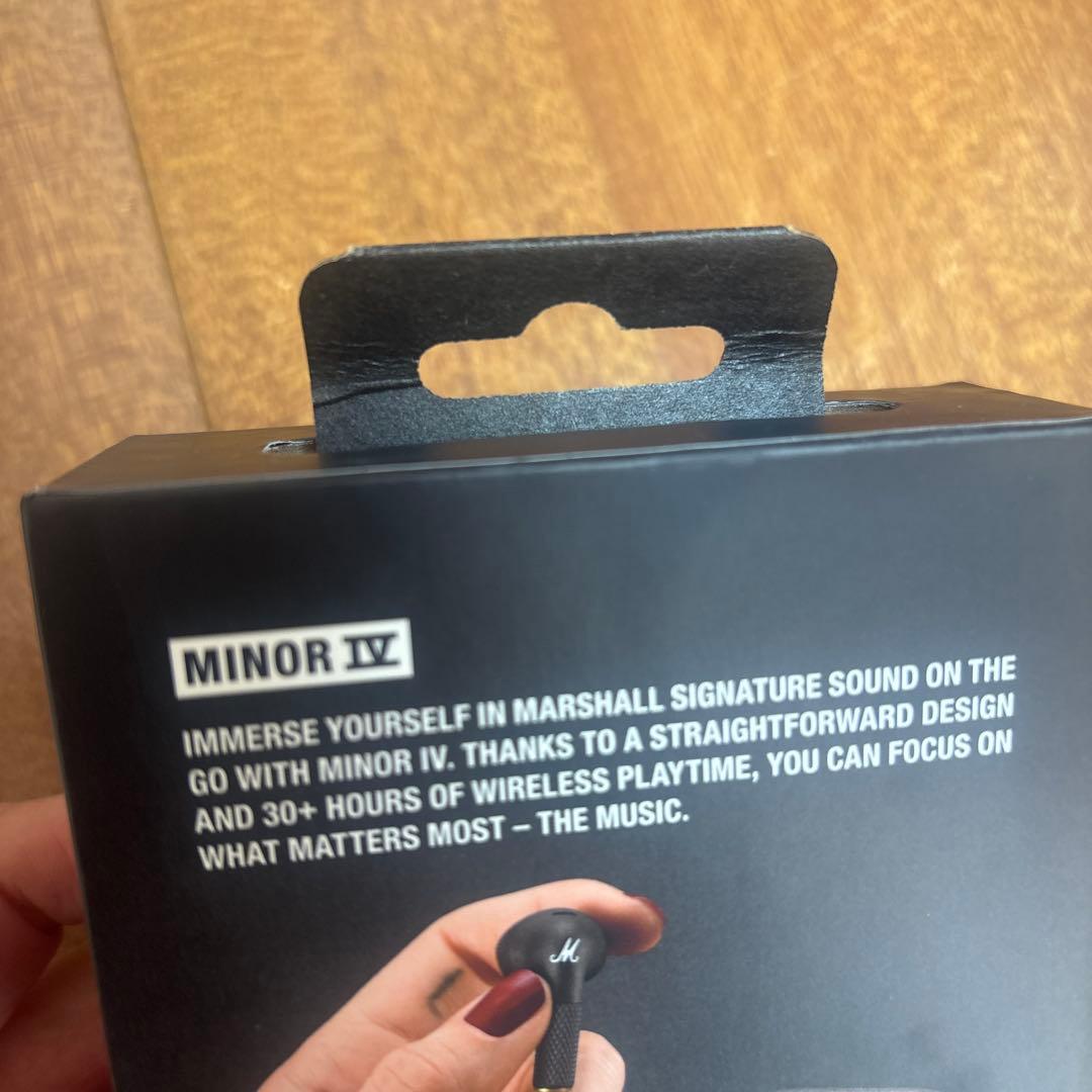 Marshall ワイヤレスイヤホン　minor4 ブラック