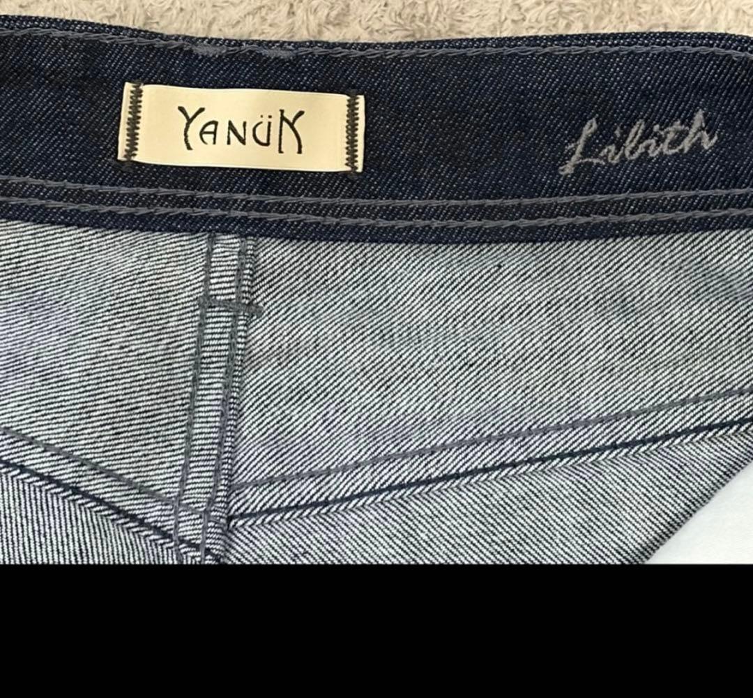 YANUK ワイドストレート LILITH ワンウォッシュインディゴ 25