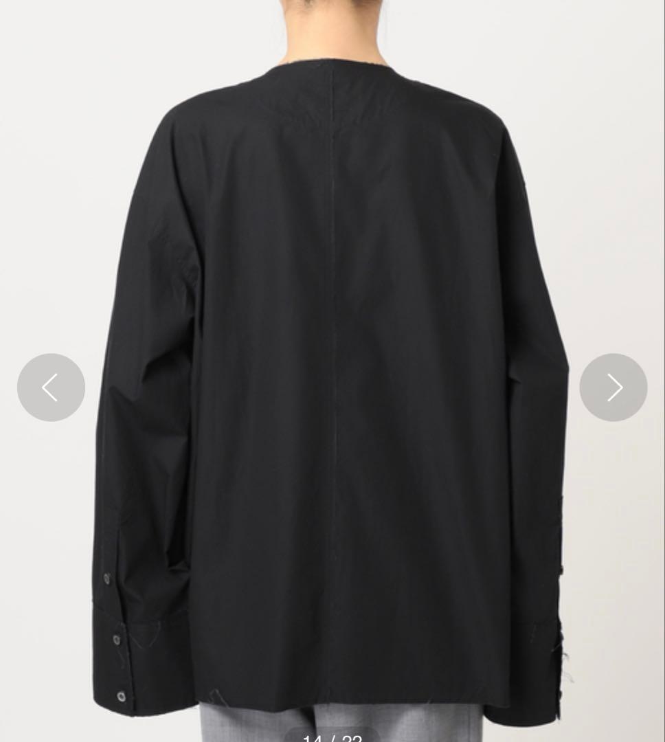 CITYSHOP FRONT RIBBON ブラウス ブラック