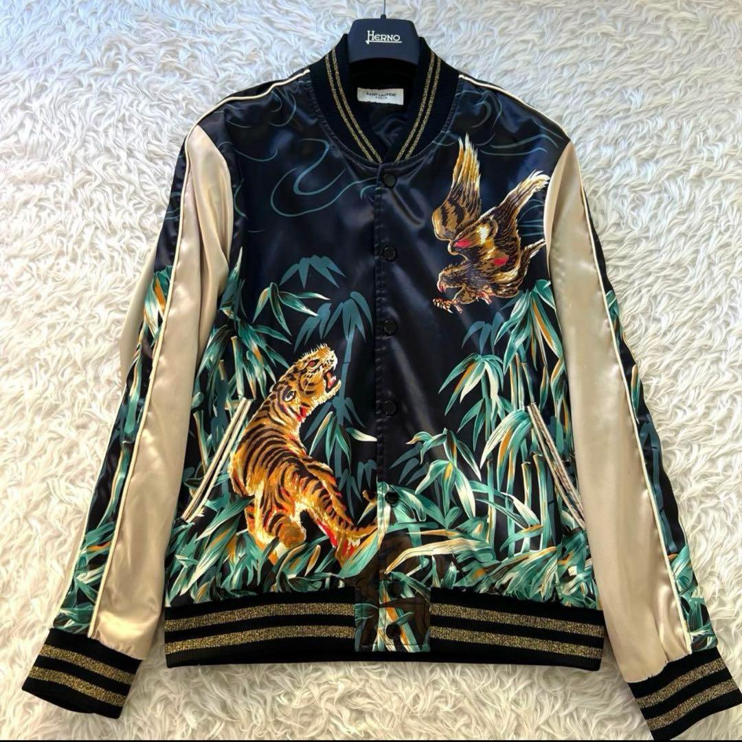 【並行輸入】サンローランパリ メンズ 16SS 鷹虎 イーグルタイガースカジャン