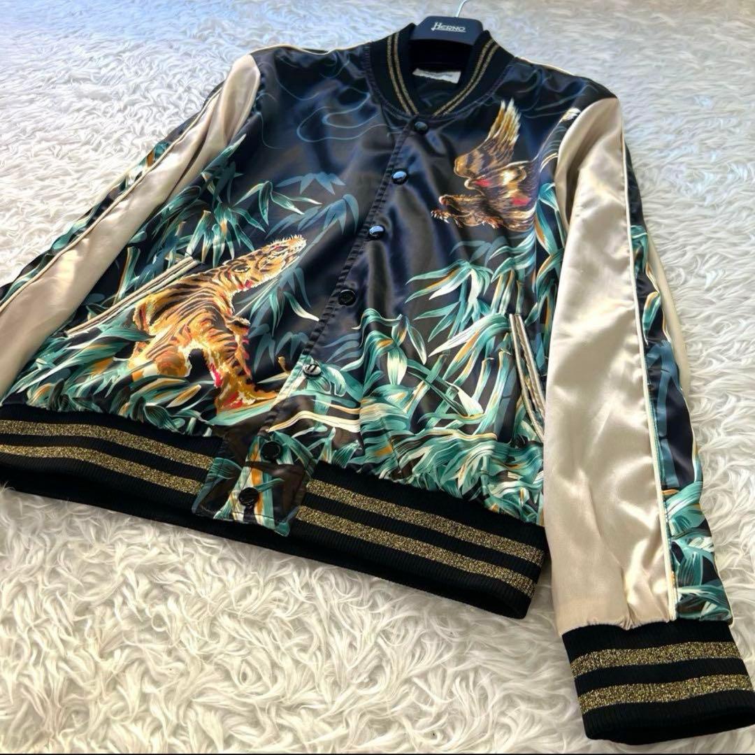 【並行輸入】サンローランパリ メンズ 16SS 鷹虎 イーグルタイガースカジャン