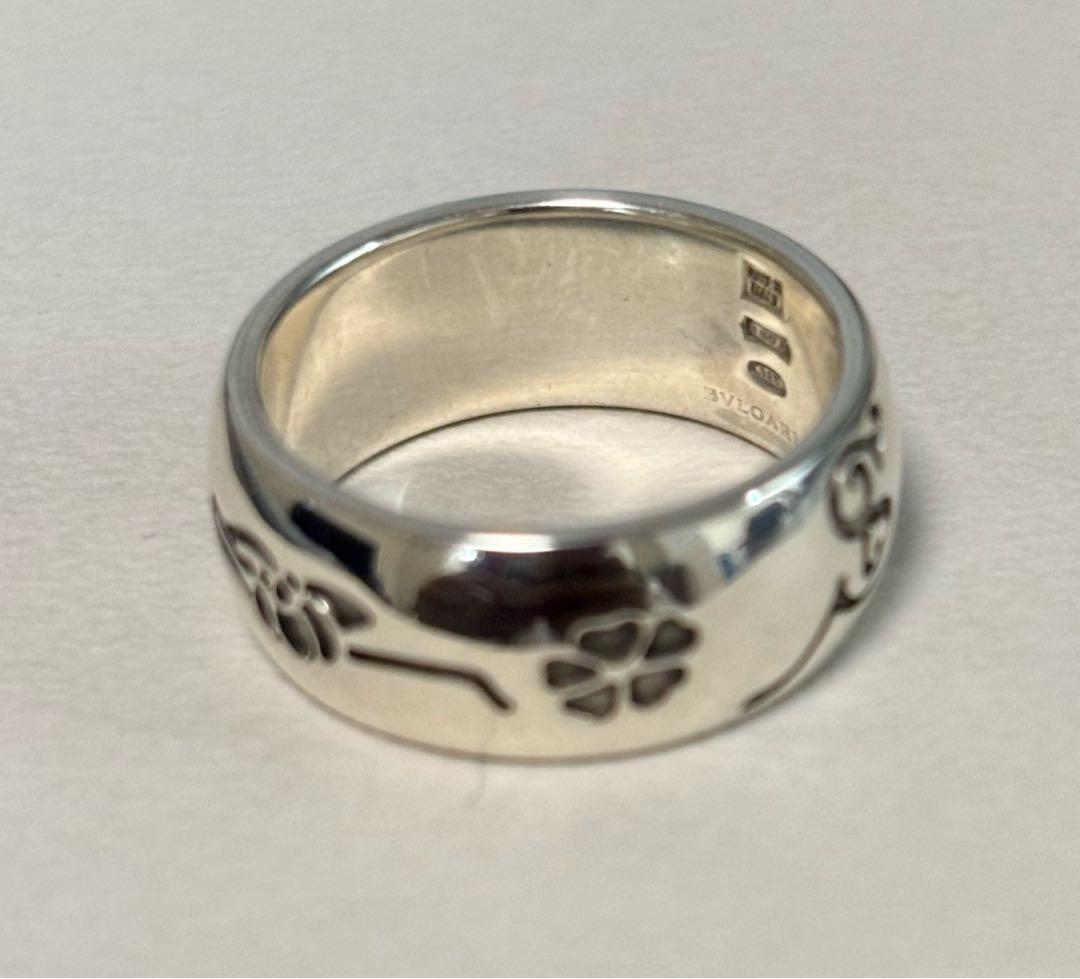 BVLGARIシルバーリング ロゴ入り セーブザチルドレン 53