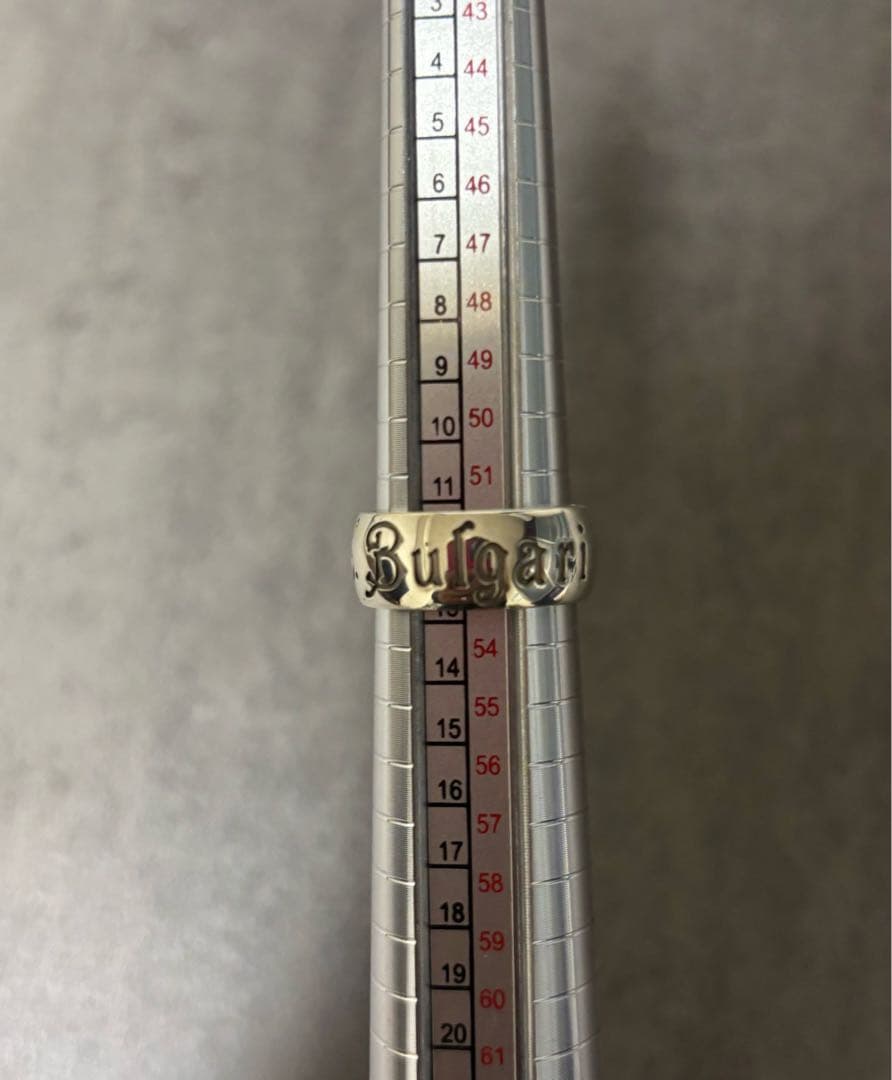 BVLGARIシルバーリング ロゴ入り セーブザチルドレン 53