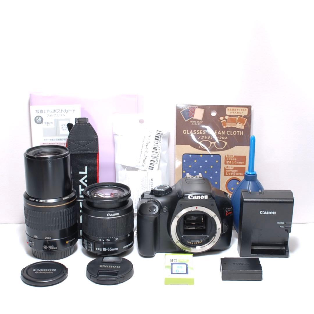 望遠レンズデビュー✨Canon Kiss X50✨ダブルレンズ✨入門モデル✨