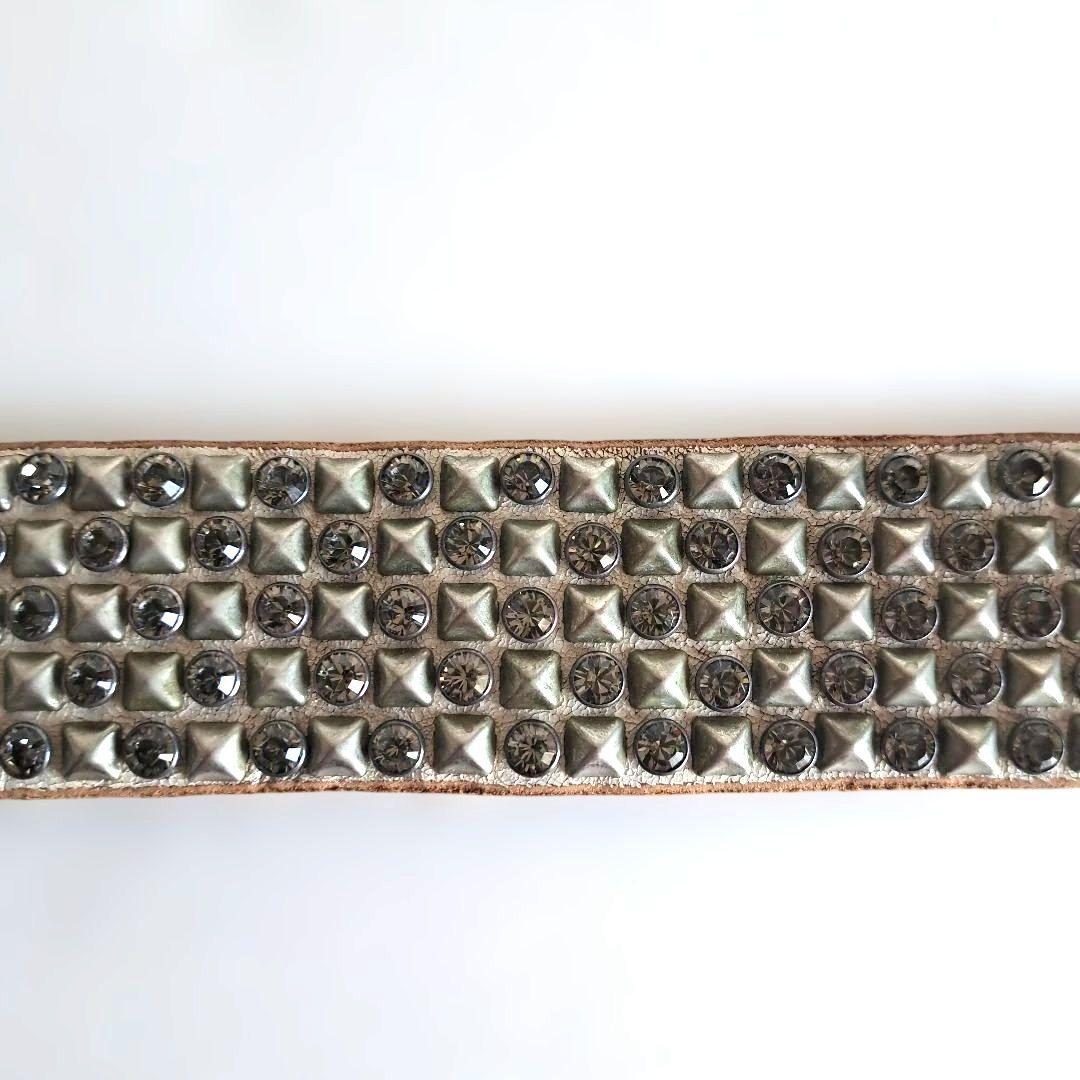 ヒステリックグラマー×バルタザール　スワロフスキー　スタッズ　ベルト　S