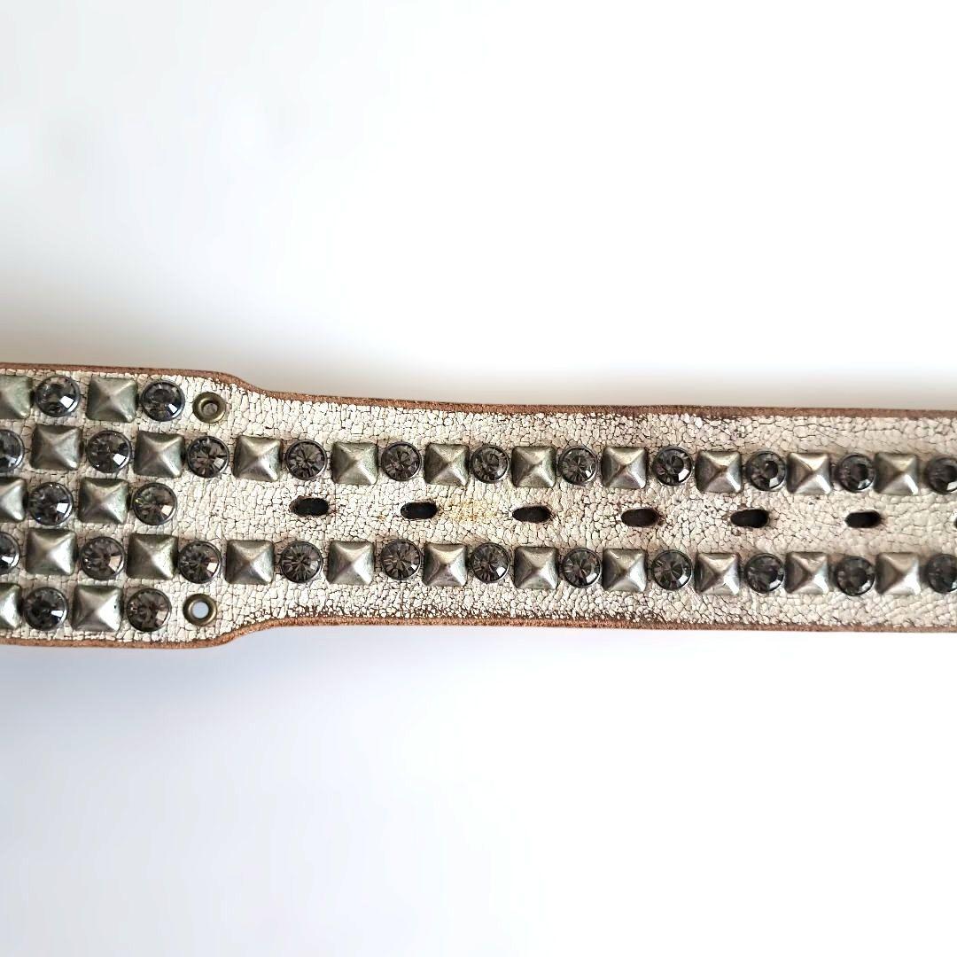 ヒステリックグラマー×バルタザール　スワロフスキー　スタッズ　ベルト　S