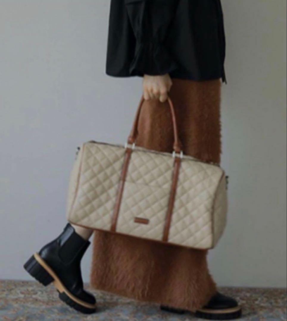 ま*め様 AMAIL キルティングボストンバッグ