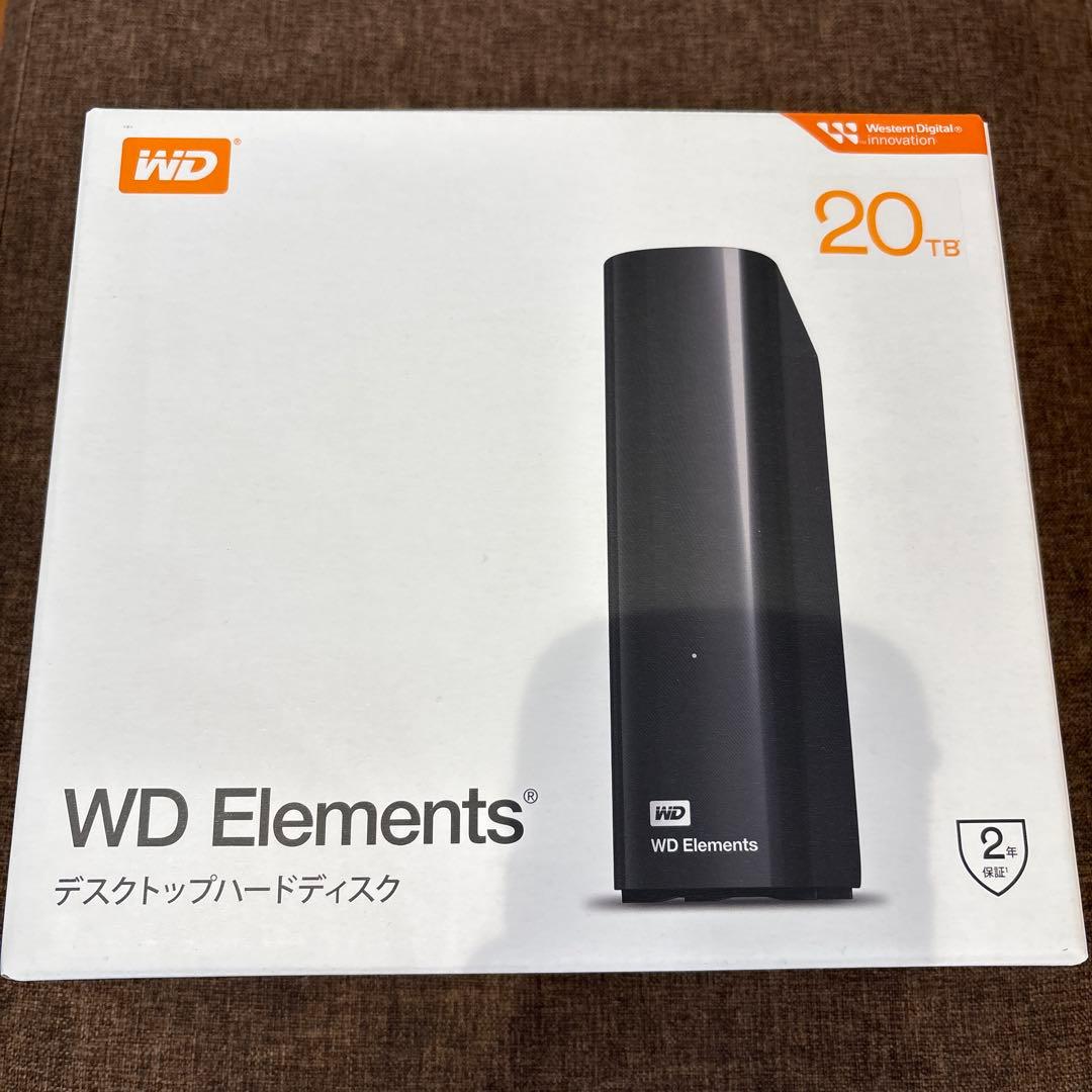 【新品・未開封】外付けHDD WD ウエスタンデジタル 20TB