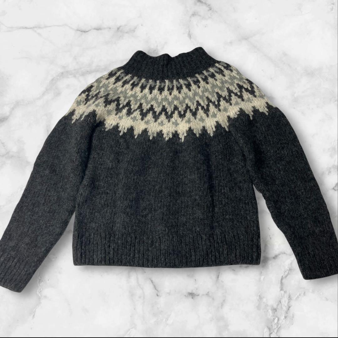 【かぐれ kagure ノルディックタートルニット】 ペルー製 ウール アルパカ