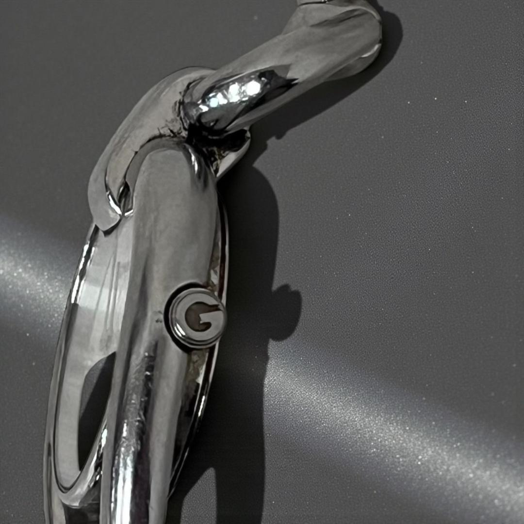 【不動品】GUCCIグッチ 139.5ホースビット 3Pダイヤ シェル文字盤