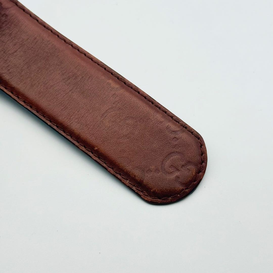 ✨良品✨GUCCI ベルト インターロッキング シマ シルバーバックル GG柄