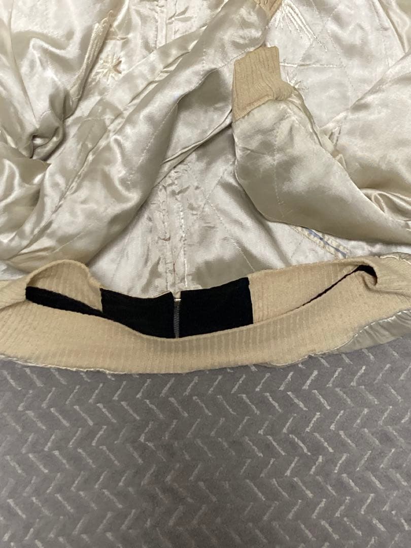 50s 別珍　スカジャン　スーベニア　リバーシブル　虎　鷹　ビッグサイズ