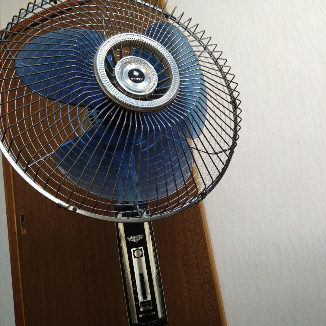 SANYO スタンド型扇風機 青
