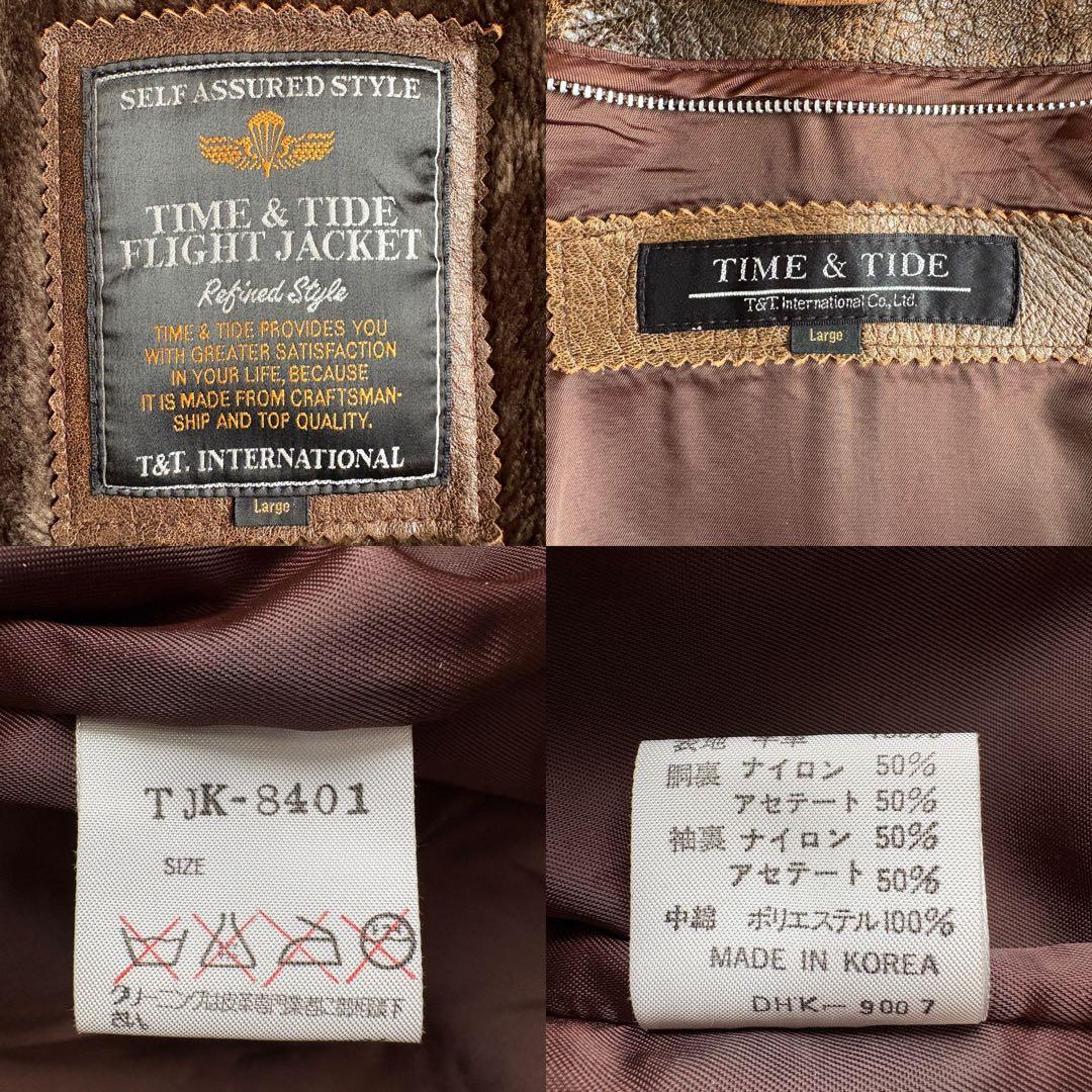 80s vintage 羊革 G-1 レザーフライトジャケット ライナー付 L