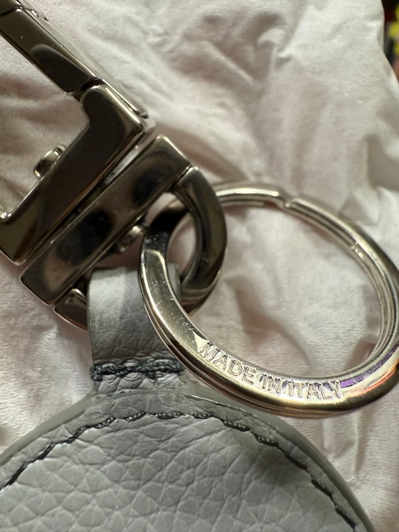 ディオール D-Touch キーホルダー　キーリング　シルバー