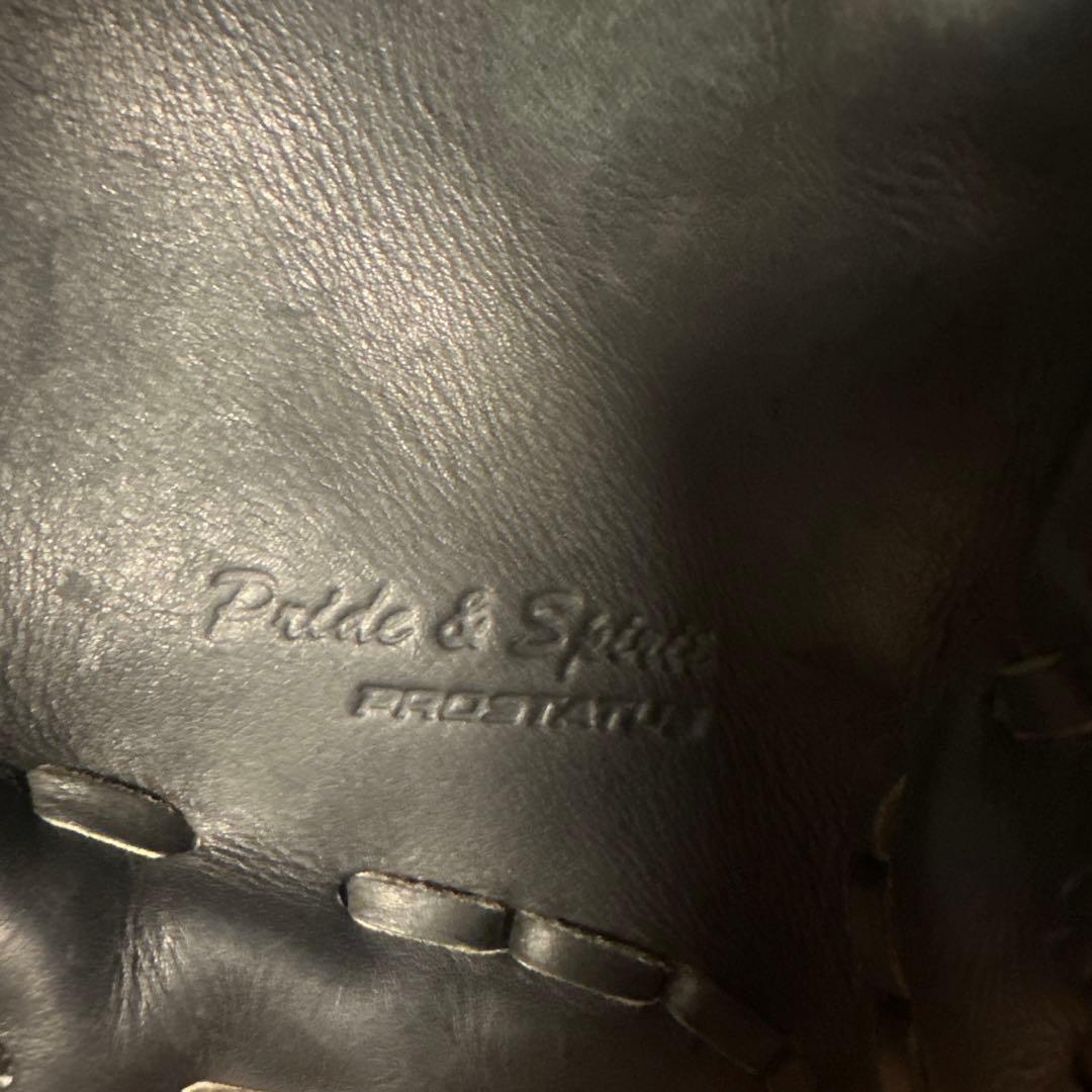 ZETT 硬式グローブ 右投げ用 黒　袋付き