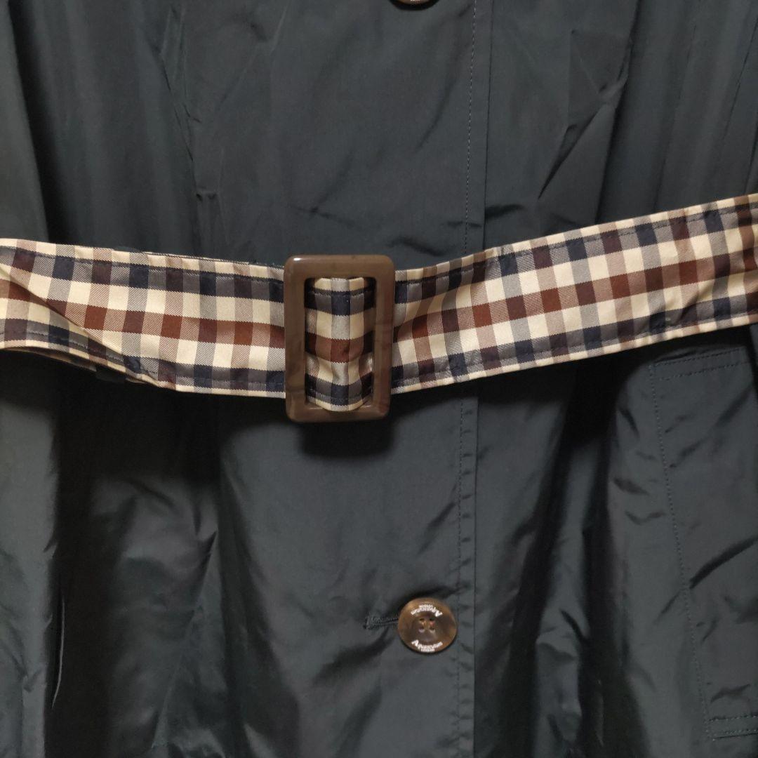 【新品】アクアスキュータム レインコート チェック　Aquascutum　LL