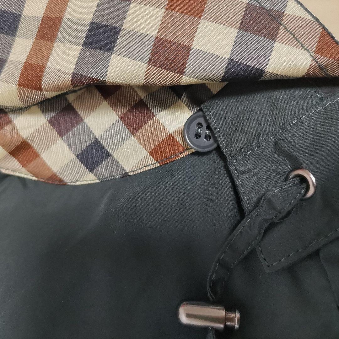 【新品】アクアスキュータム レインコート チェック　Aquascutum　LL