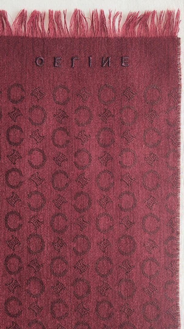 【未使用】CELINE　セリーヌ　ストール　マフラー　男女兼用　カシミア混