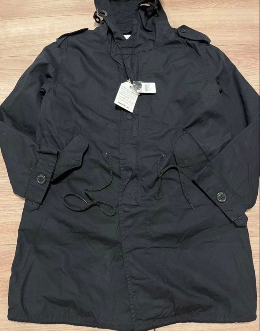 新品 HOUSTON M-51 パーカー ブラック 黒 S モッズコート