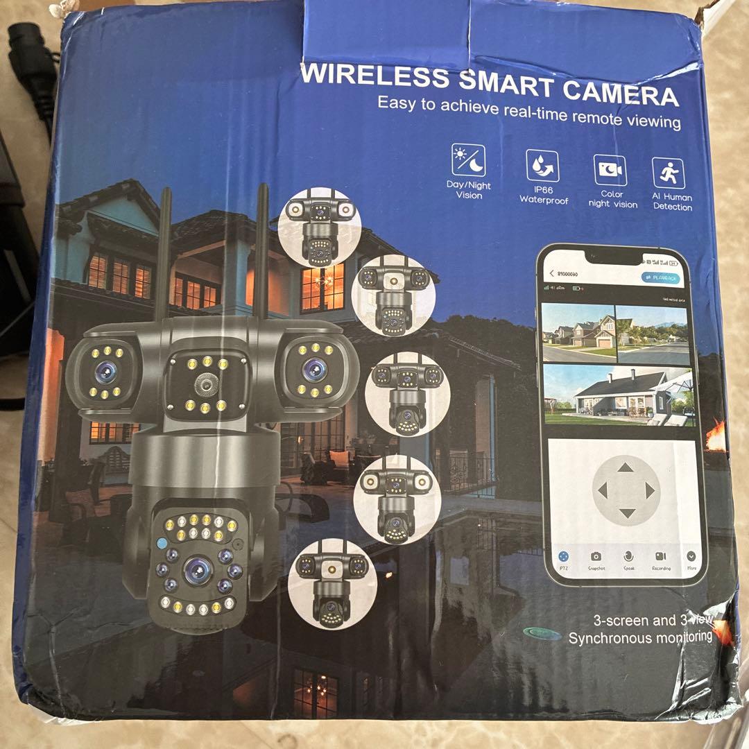 防犯カメラレンズ３つ&LDセンサーライド