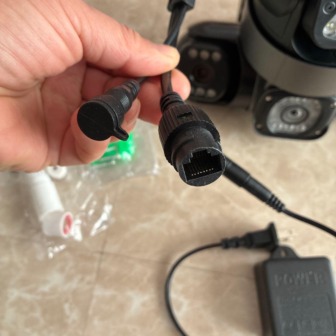 防犯カメラレンズ３つ&LDセンサーライド