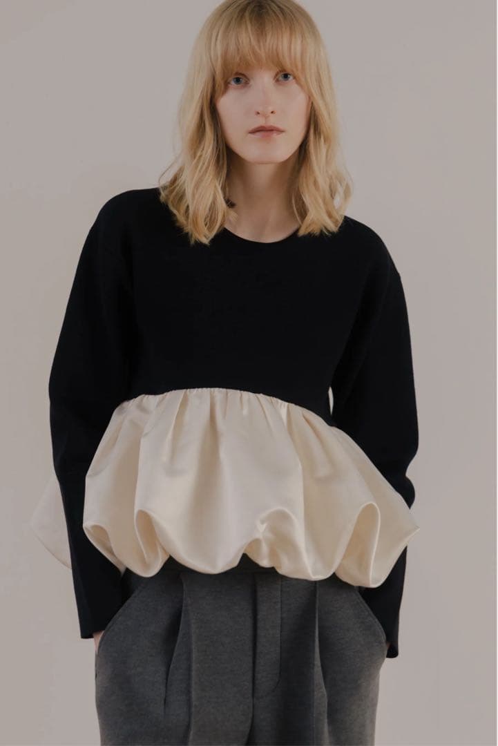 トップス The toe Aachen Balloon Peplum