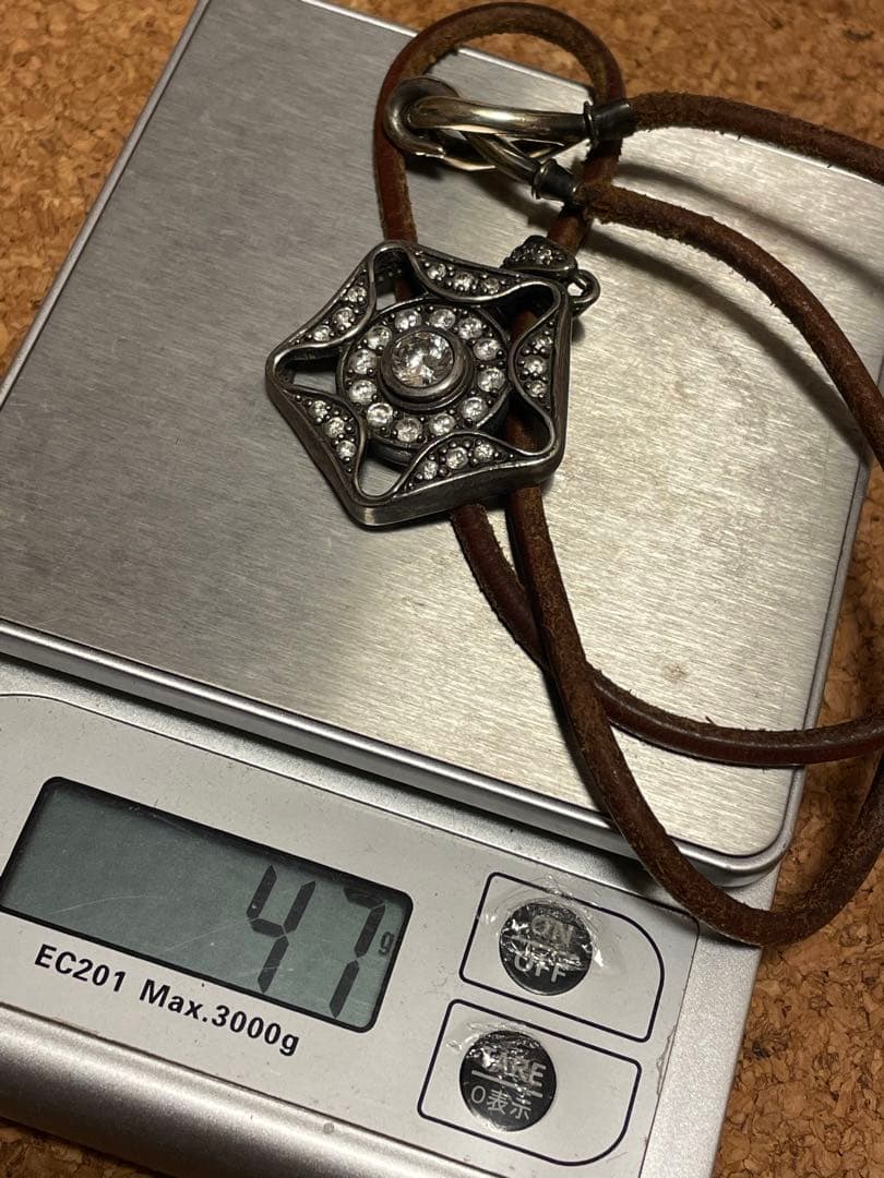 ◆感謝価格◆希少品◆シルバー925×AZ950レザーネックレス◆