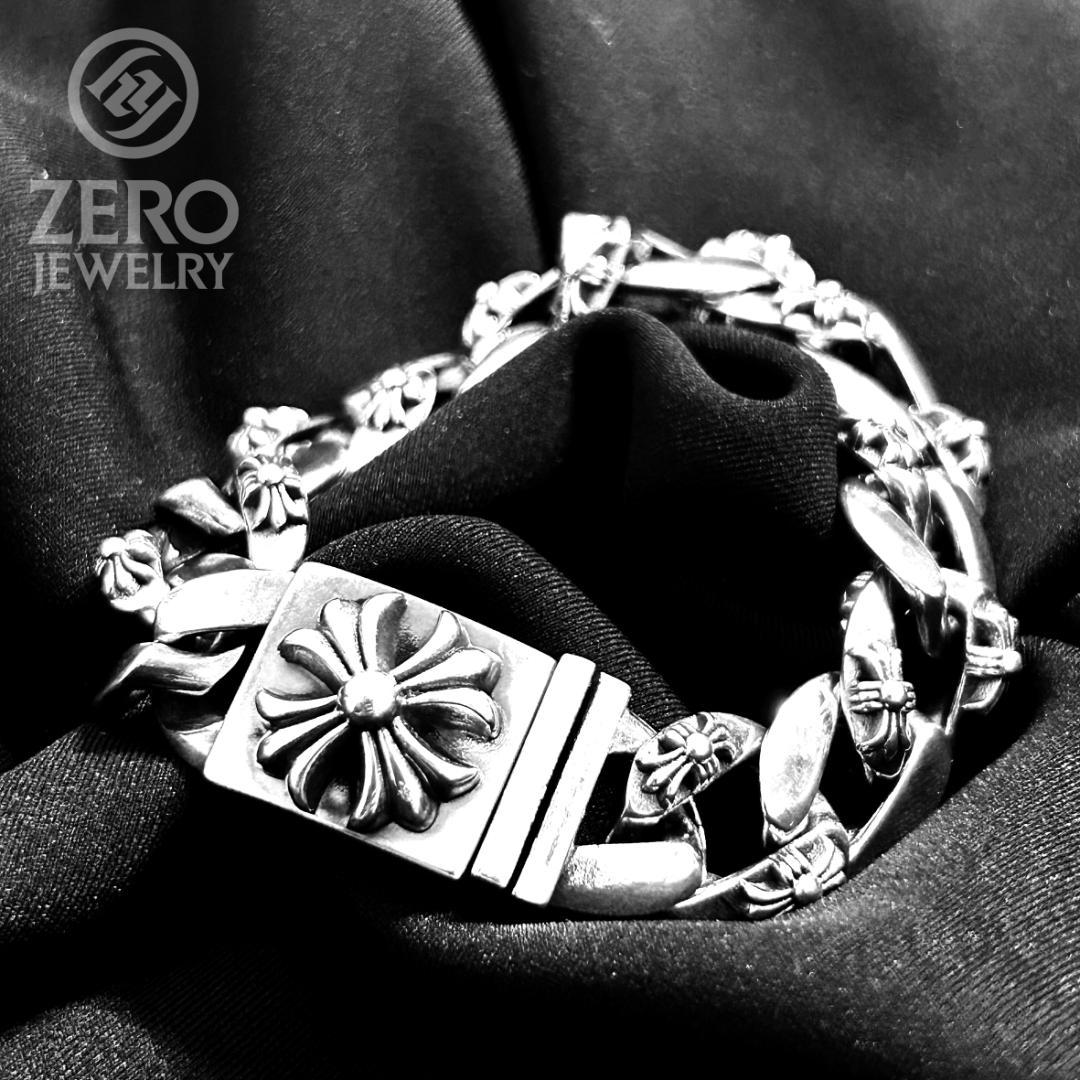 【★即日発送★925刻印】13リンク クロスボックス ブレスレット