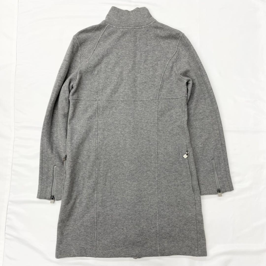 美品✨CHANEL グレー　ココマーク　ウール　ジャケット　40