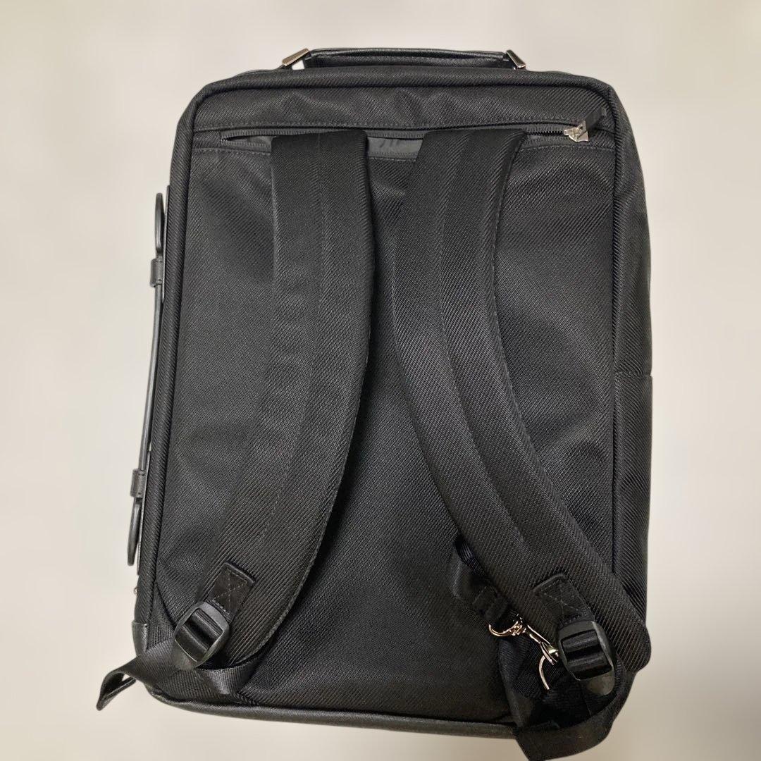 TAKEO KIKUCHI 黒 2WAY ビジネスバッグ ナイロン 合成皮革