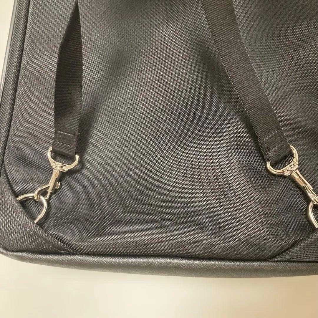 TAKEO KIKUCHI 黒 2WAY ビジネスバッグ ナイロン 合成皮革