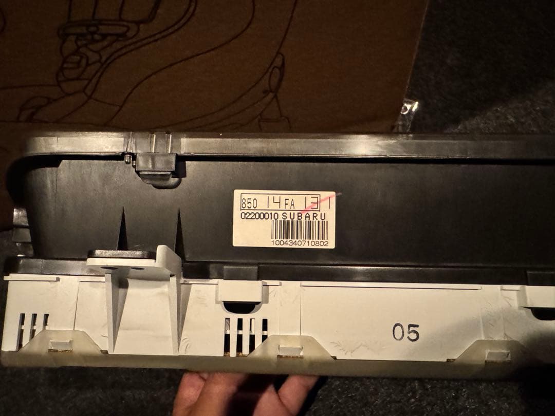 スバル GC8 アプライドF 純正メーター　走行9キロ