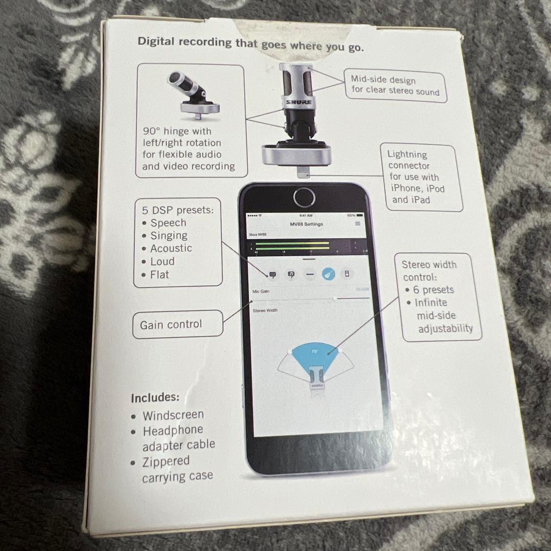 SHURE MV88 iPhone iPad スマホマイク