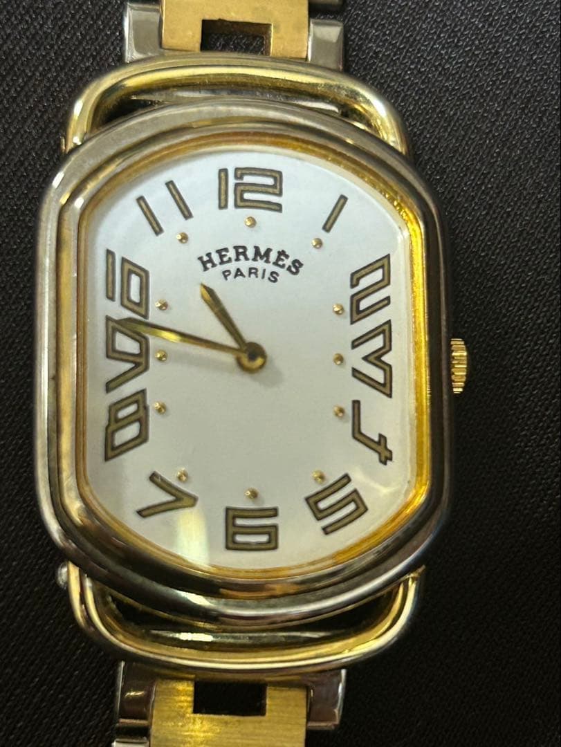 HERMES エルメス ラリー 腕時計 レディース 純正１コマ付き