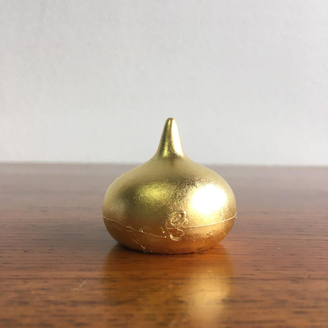 希少！　特製　24金　純金箔貼り仕上げ　メタルスライム　文鎮　エニックス製当時物