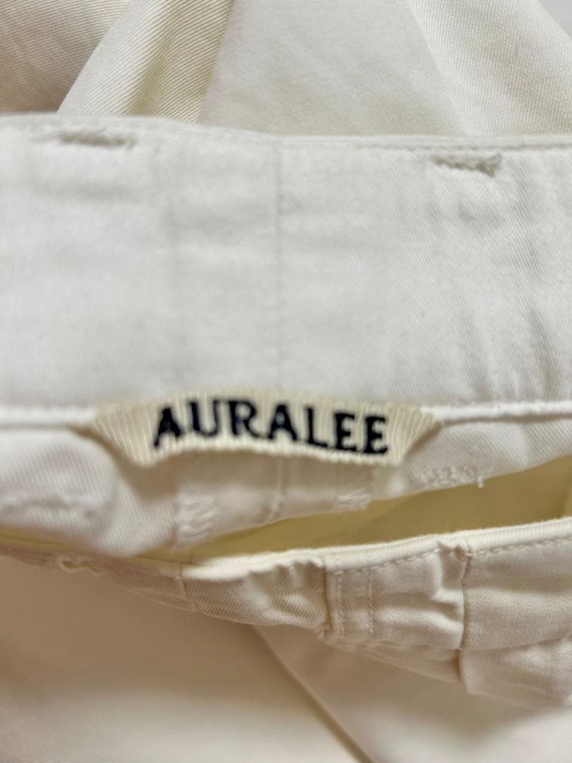 【美品】AURALEE CHINO TUCK WIDE PANTS 1