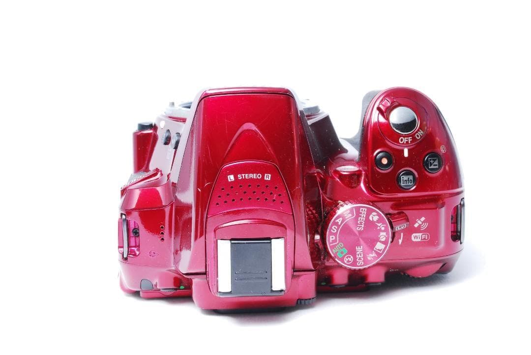 Nikon D5300 万能広角望遠レンズセット 人気のレッド Wi-Fi転送