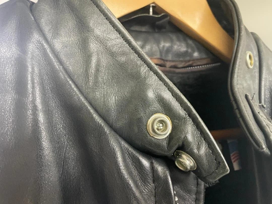 Schott シングルライダース ブラックレザージャケット