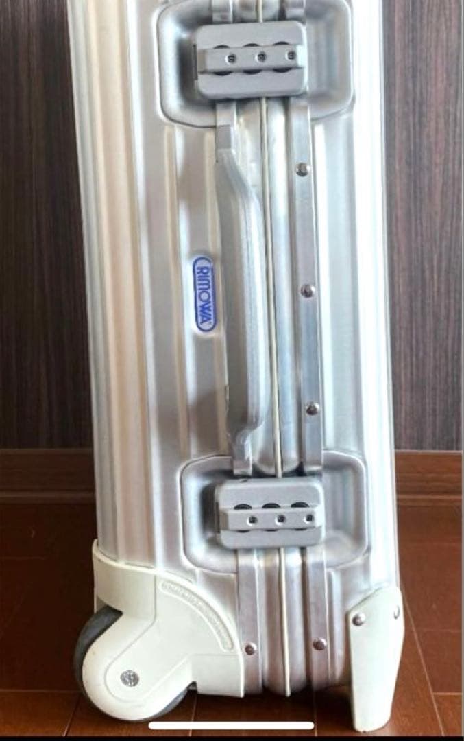 ［超レア」廃盤 ２輪 RIMOWA トパーズ　32L 青ロゴ
