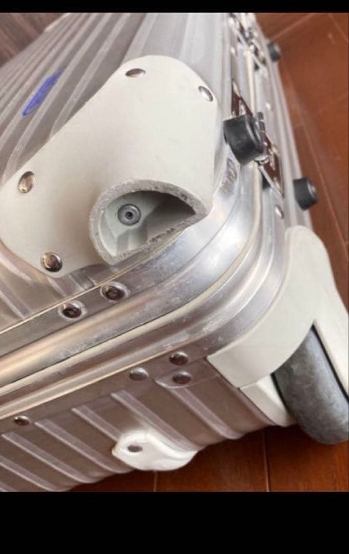 ［超レア」廃盤 ２輪 RIMOWA トパーズ　32L 青ロゴ