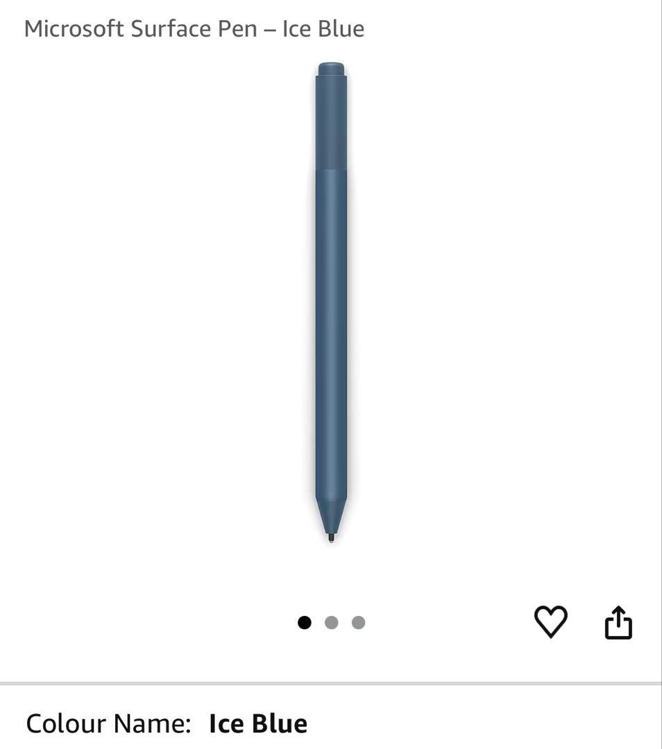 マウス・ペンセット！純正Surface pro タイプカバー　アイスブルー